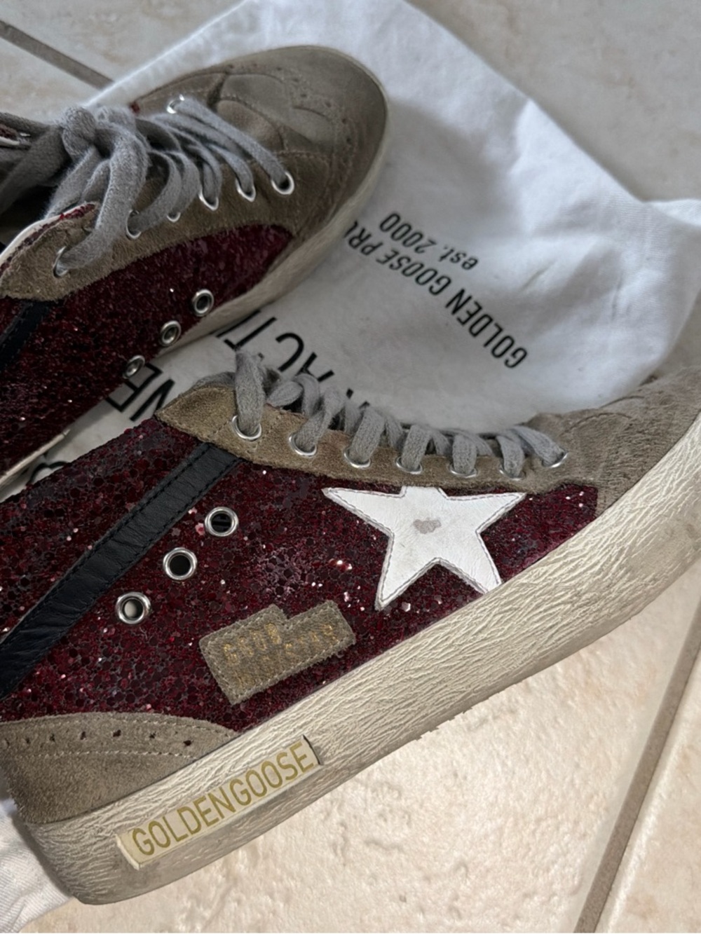 Golden Goose Burgundy sneakers